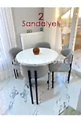 Badem Masa Sandalye Takımı, Masa + 2 Adet Sandalye