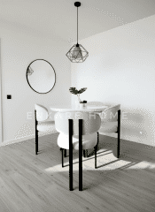 Badem Yuvarlak Masa Sandalye Takımı | Mdf Masa | 90 cm çap