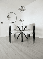 Badem Yuvarlak Masa Sandalye Takımı | Mdf Masa | 90 cm çap