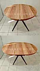 Oliva Yuvarlak Açılabilir Yemek Masası – 100x100 Mdf Masa - 140 cm | 4-6 Kişilik | Mdf Mutfak ve Salon