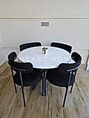 Elisa Masa Sandalye Takımı | Mdf Masa | 90 Cm Çap