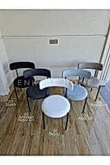 X Ayaklı Gloss Masa ve Polo Sandalye Takımı - Masa + 6 Sandalye - Çift Açılır Mutfak Masa Sandalye Takımı