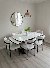 X Ayaklı Gloss Masa ve Polo Sandalye Takımı - Masa + 6 Sandalye - Çift Açılır Mutfak Masa Sandalye Takımı