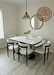 X Ayaklı Gloss Masa ve Polo Sandalye Takımı - Masa + 4 Sandalye - Çift Açılır Mutfak Masa Sandalye Takımı