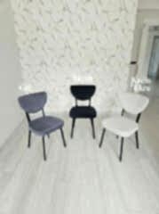 X Ayaklı Gloss Masa & Papatya Sandalye | 6 Kişilik Mutfak Masa Sandalye Takımı - Gri