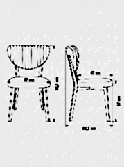 X Ayaklı Gloss Masa & Papatya Sandalye | 6 Kişilik Mutfak Masa Sandalye Takımı - Gri