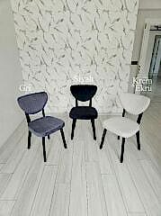 X Ayaklı Gloss Masa & Papatya Sandalye | 6 Kişilik Mutfak Masa Sandalye Takımı - Krem