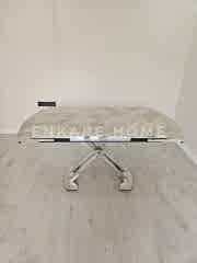 X Ayaklı Gloss Masa | Salon ve Açılabilir Mutfak Masası | 6-8 kişilik | 80x130-190 cm - Rambla