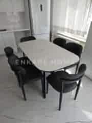 Frida Masa & Polo Sandalye | 6 Kişilik Salon ve Mutfak Masa Sandalye Takımı | 80x150-190