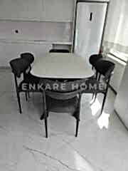 Frida Masa & Polo Sandalye | 6 Kişilik Salon ve Mutfak Masa Sandalye Takımı | 80x150-190