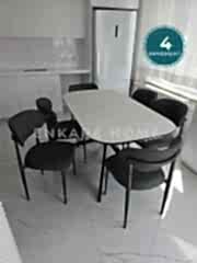 Frida Açılabilir Mutfak Masası & Polo Sandalye | 4 kişilik Masa Sandalye Takımı | 80x150-190